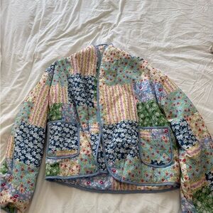 Sunday Multicolor Patchwork Teddy Jacket
